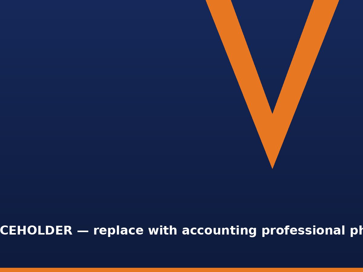Accounting professional reviewing statements